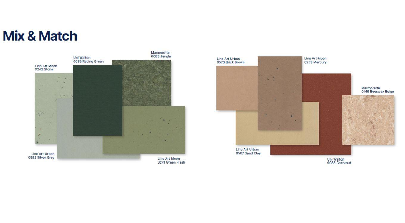 Gerflor Lino Art Kollektion Mix &amp; Match